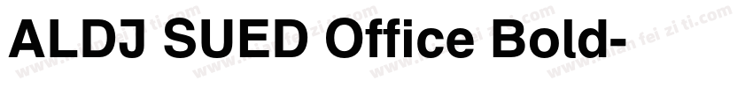 ALDI SUED Office Bold字体转换